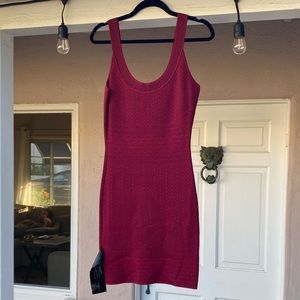 BCBGMaxAzria Casper Dress in Ruby Combo color